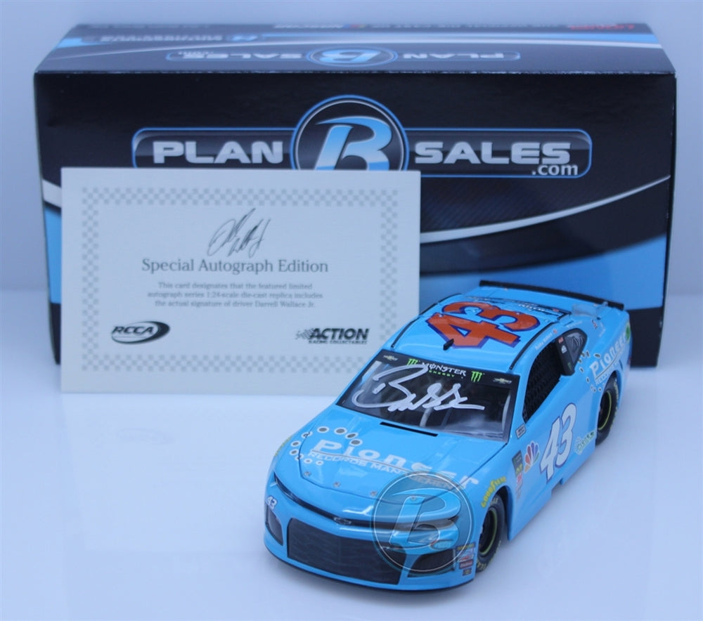 DARRELL "BUBBA" WALLACE JR 2018 AUTOGRAPHED PIONEER TECHNOLOGIES 1:24 NASCAR DIECAST