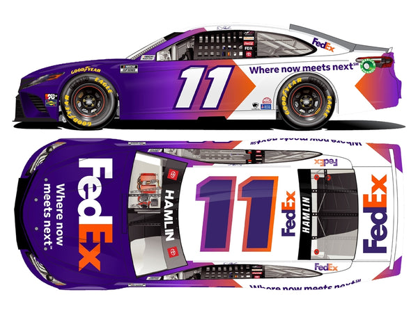 DENNY HAMILIN 2021 FEDEX "WHERE NOT MEETS NEXT" 1:24 NASCAR DIECAST