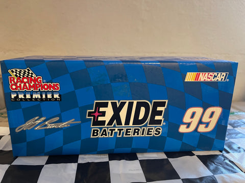 JEFF BURTON 1999 EXIDE RACING CHAMPIONS PREMIER 1:24 W/COA NASCAR DIECAST