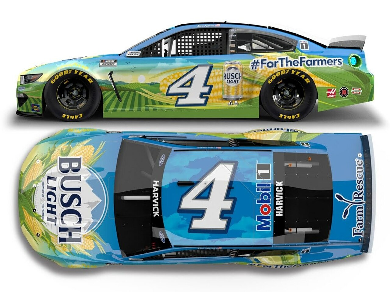 KEVIN HARVICK 2021 BUSCH LIGHT #FORTHEFARMERS 1:24 NASCAR DIECAST