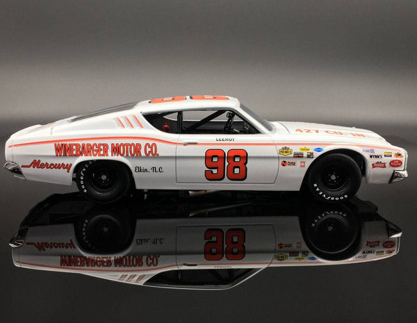 #98 LEEROY YARBROUGH WINEBARGER MOTOR CO 1969 MERCURY CYCLONE 1:24 UNIVERSITY OF RACING LEGENDS NASCAR DIECAST