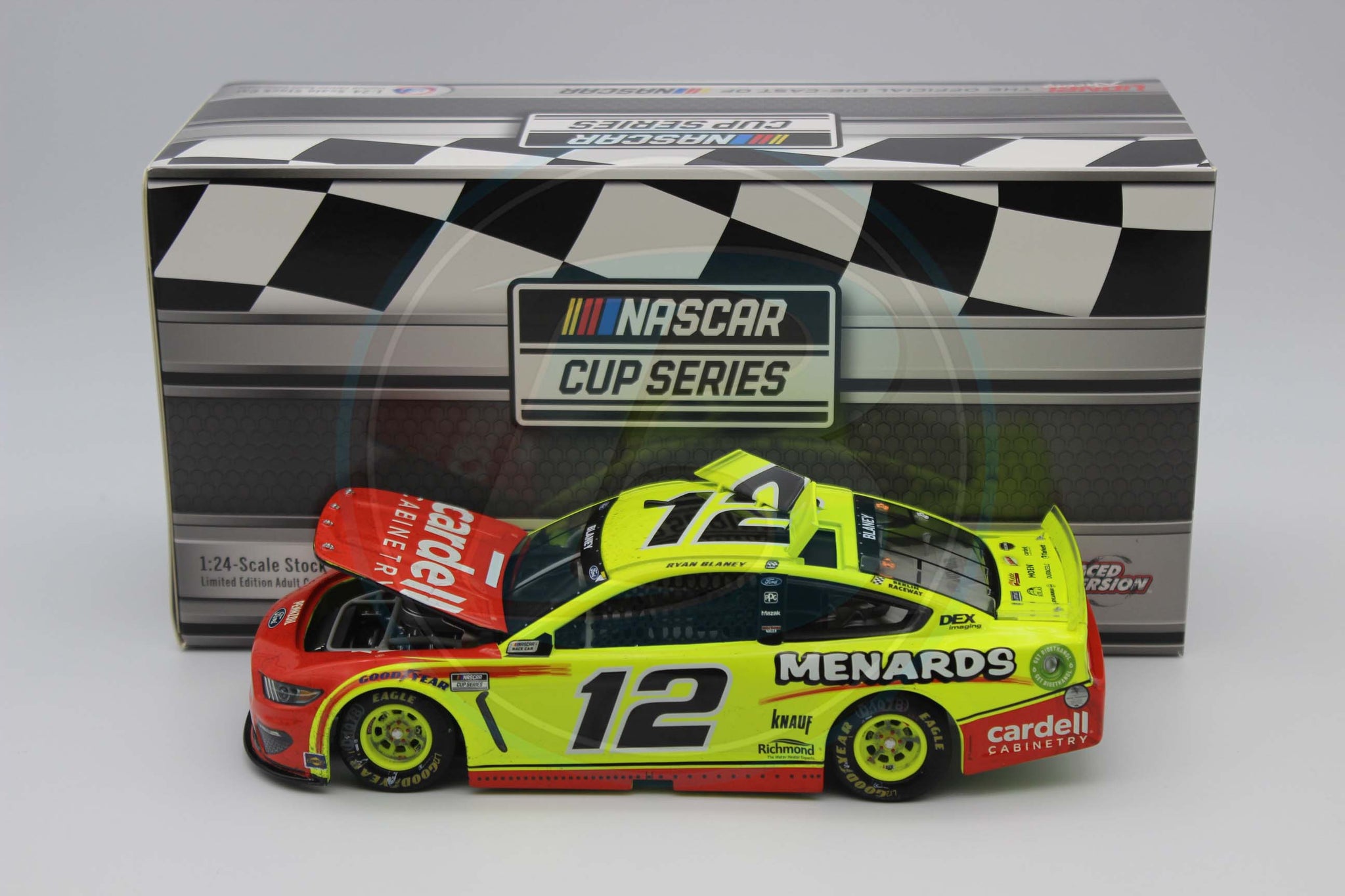 RYAN BLANEY 2021 CARDELL/ MICHINGAN CUP SERIES RACED WIN 1:24 NASCAR DIECAST