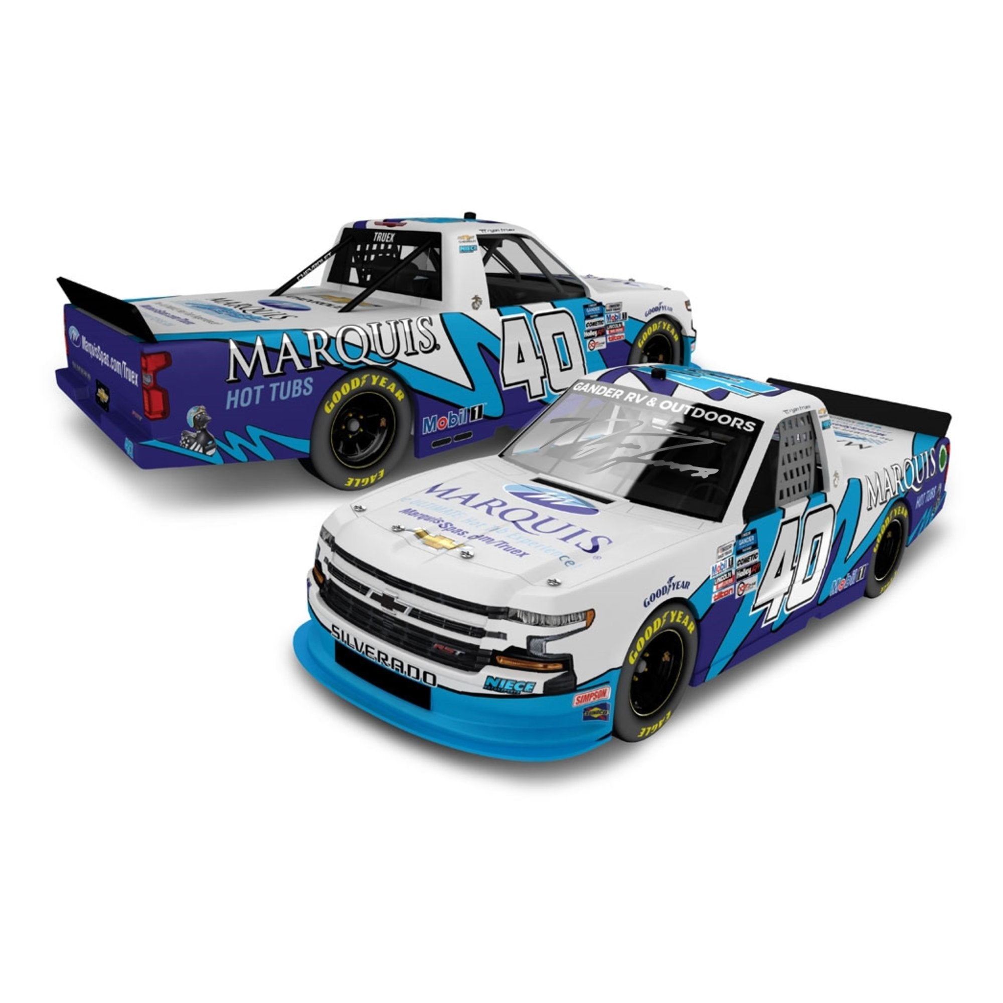 RYAN TRUEX 2020 MARQUIS SPA SILVERADO 1:24 NASCAR DIECAST