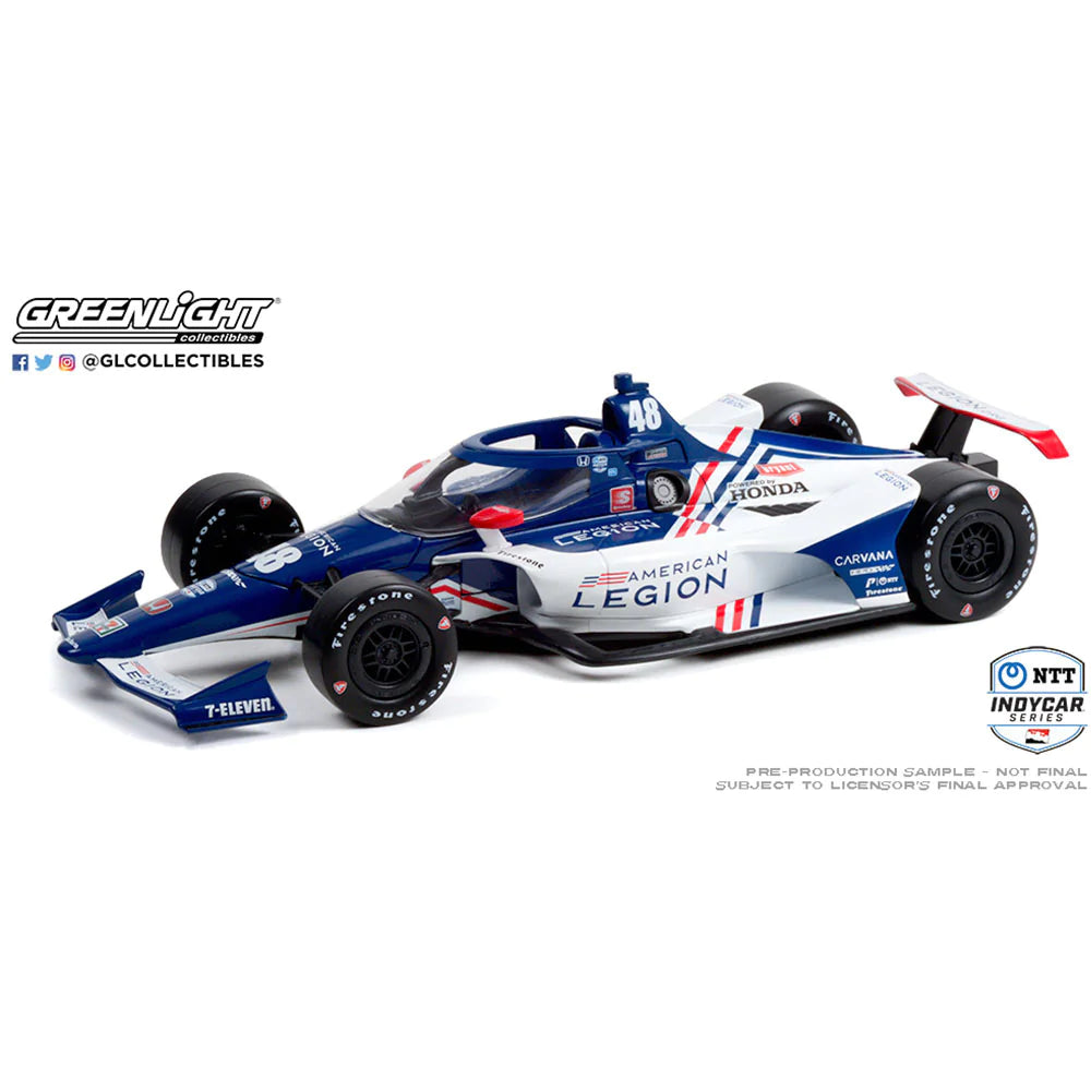 #48 TONY KANAAN 2021 AMERICAN LEGIONS 1:18 NTT INDYCAR DIECAST - Greenlight